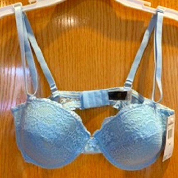 NWT Donna L'oren Floral Lace Push-Up Cup Bra 34C - Picture 1 of 2